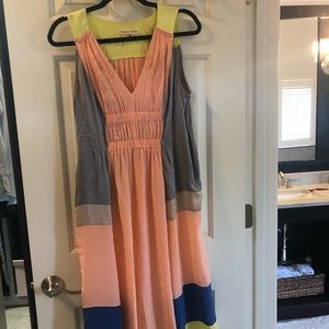 Rebecca Taylor multicolored midi dress